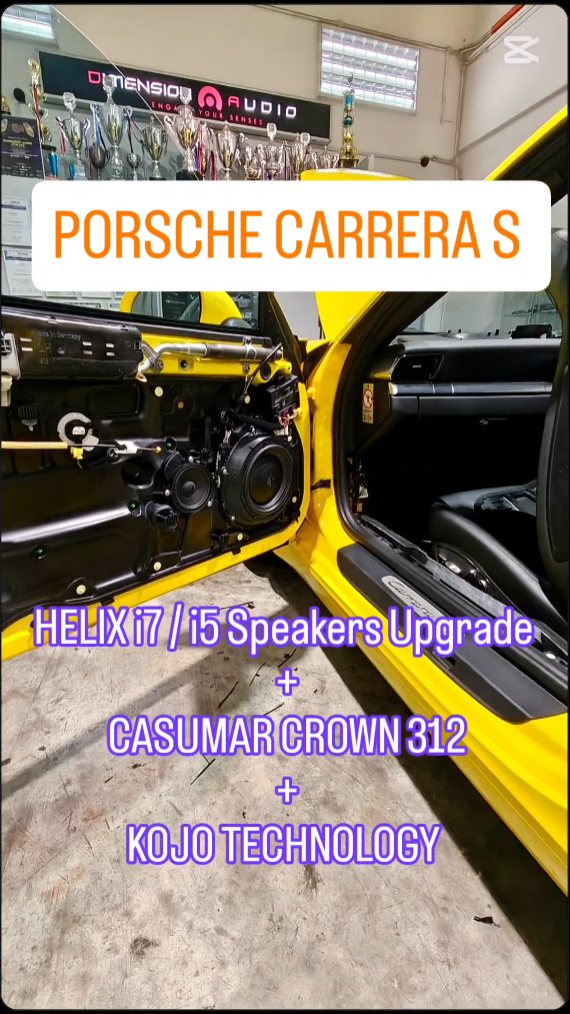 Carrera S Audio, Unlocked. 🔑
The soundtrack to the drive just got a major upgrade. We paired Helix Compose i7/i5 speakers with the power of the Casumar Crown 312 Class AB DSP amp. But the secret sauce? Kojo VE-02 and N-04 cleaning up the signal. The result: pure silence, superb clarity, and a massive soundstage. Hear the difference.
#dimensionaudio
#KojoTechnology
#harrioxgroup
#audiotecfisher
#porschesg
#porschecarreras