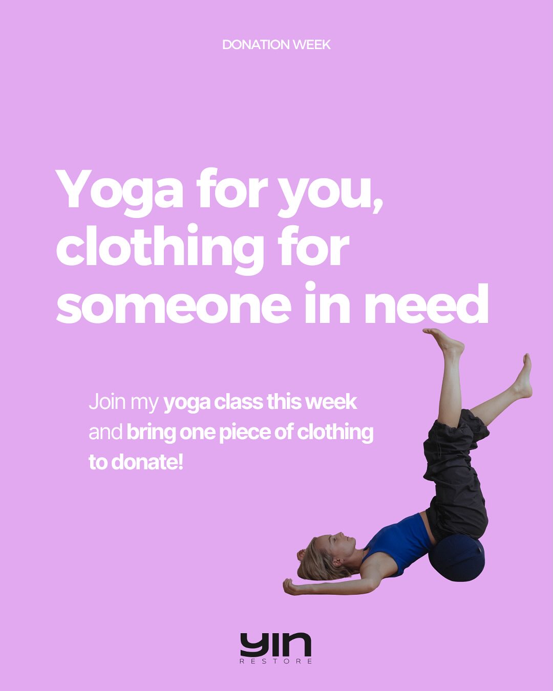Join my yoga class this week and bring one piece of clothing to donate!
Everything will go to @berliner_stadtmission 🤝
How it works:
1️⃣Come to one (or more) of my classes this week:
• Tuesday, 6:00 PM - Yin Yoga @yogibar.studios Friedrichshain
• Thursday, 8:00 PM - Ground and Rest, @unfoldstudioberlin Xberg
• Friday, 7:30 PM - Yin & Restorative, @yogafutura Neukölln
• Sunday, 9:30 AM - Morning Flow @yogibar.studios Friedrichshain
2️⃣ Bring one item you want to donate (socks, scarf, hoodie..)
3️⃣ I wil hand over everything on Monday 22nd of december to @berliner_stadtmission
Bring your friends, family members, colleagues , sisters, lovers, situationship , neighbors or come by yourself!