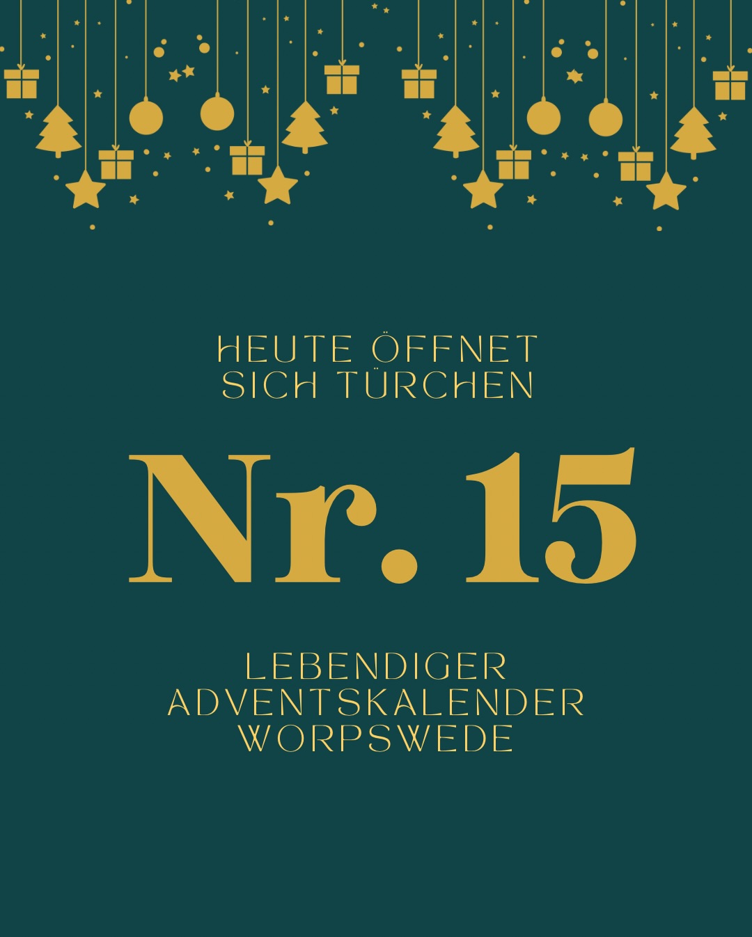 🎄✨ Türchen 15 des Lebendigen Adventskalenders! ✨🎄
Der Weihnachtsmarkt geht weiter! HEUTE öffnet die Pauline zusammen mit @maltpit_worpswede für euch Türchen 15 des Lebendigen Adventskalenders Worpswede.
Freut euch auf:
🍷 Dampfenden Glühwein
🍯 Leckeren Met
🍪 Köstliches Gebäck
📅 HEUTE, Montag, 15. Dezember
🕐 16:00 - 18:00 Uhr
📍 Pauline Worpswede, Bergstraße 26
Kommt vorbei, genießt die gemütliche Atmosphäre und lasst die Vorweihnachtszeit mit uns weiterleben! Wir freuen uns auf euch!
#LebenderAdventskalender #Worpswede #Türchen15 #Weihnachtsmarkt #Glühwein #PaulineWorpswede #Vorweihnachtszeit #worpswede