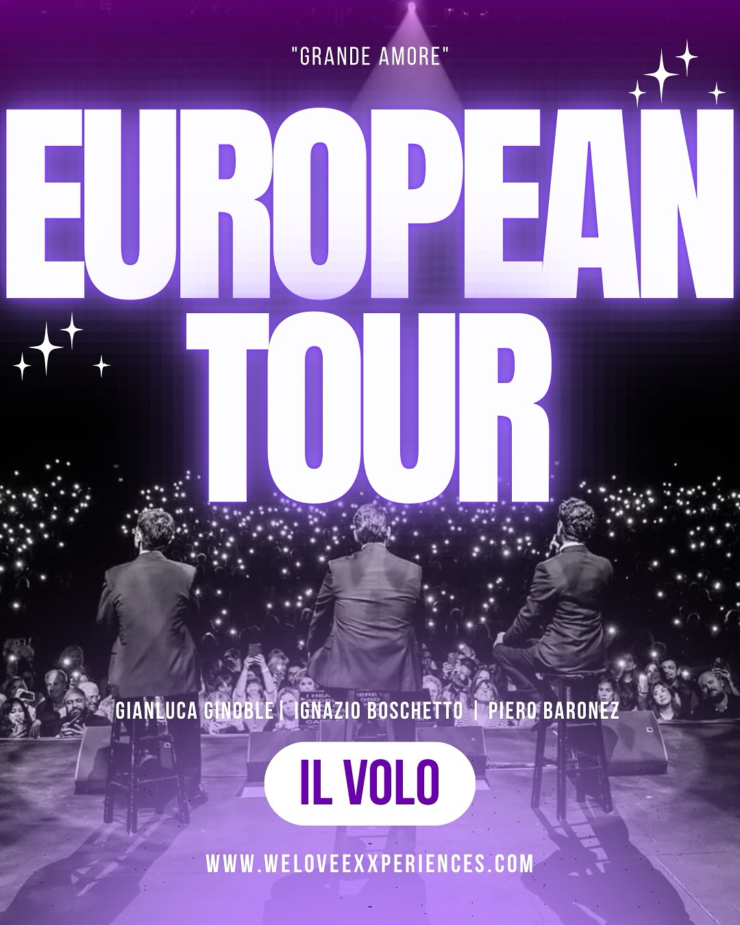 Il Volo, the acclaimed Italian trio, captivates Europe with powerful harmonies, iconic classics, and their hit “Grande Amore” on their world tour!
@ilvolomusic #weloveexperiences
.
.
.
#musicexperience #liveexperience #grandamore #livemusic #live #italianmusic #italiansingers