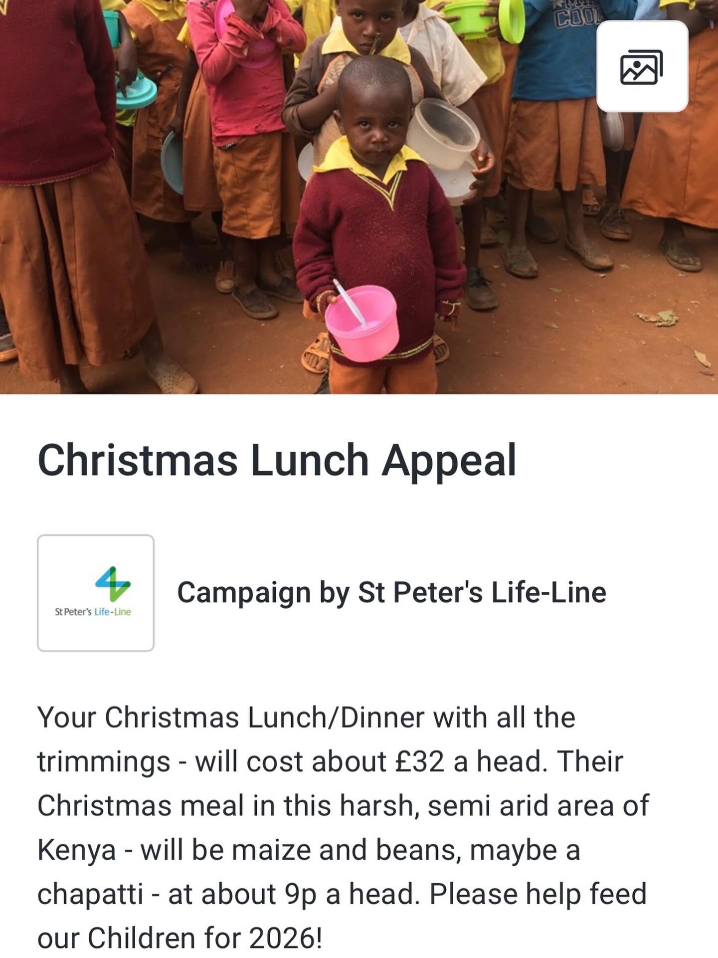 Our Christmas feeding appeal is in full swing. If you can spare a few quid, know that your pennies will be going directly to feed one of almost 2,000 children we support across the region. Thank you!
Link here and also in bio: https://www.justgiving.com/campaign/filltums