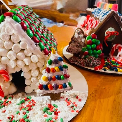 Today is the day. The day we decorate gingerbread houses. Starting at 1 pm.
$45 gets you a prebuilt house with all the icing and candy needed to decorate your house.
4-6 people can decorate 1 house. This is a great event for kids to be out of the house.
Yes, we serve alcohol during the event!
Yes, we do all the clean up!
No, this is not a trick!
Call or text us at 802-496-7555 to reserve your gingerbread house.
#madrivervalley #eatinabarn #celebratemrv #gingerbreadhouses