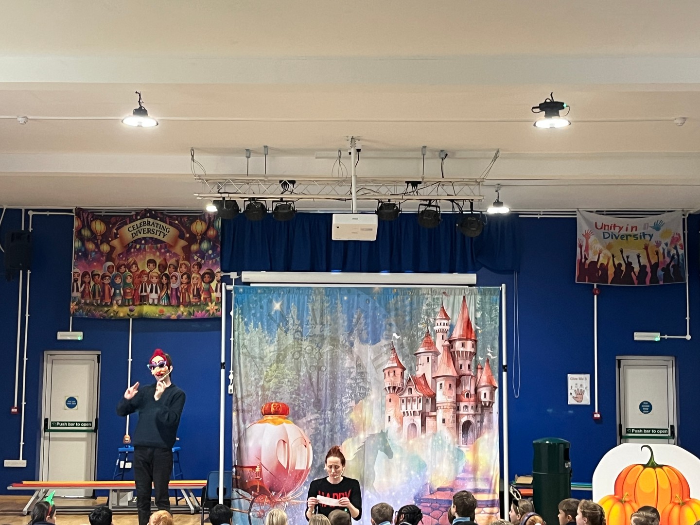 What a fantastic day at school! Our children absolutely loved the interactive Panto show! Some of the teachers even had a dance off. #InteractiveLearning #Christmas #Christmasinschool