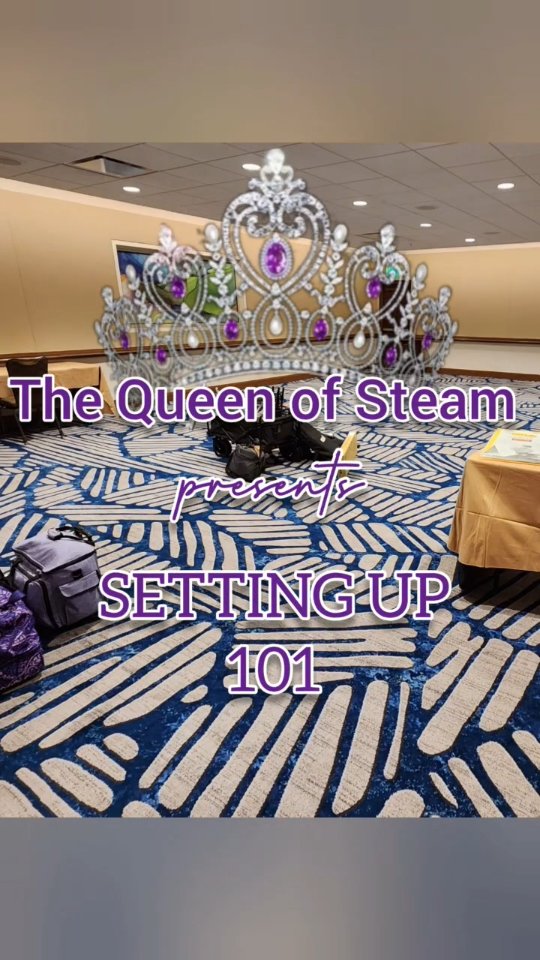 Here's how we setup for our biggest steaming job to date! It only took one fully packed car, patience, lots of help, and tons of fun! #thecrowningmoment #trending #reelsinstagram #pageant #winning