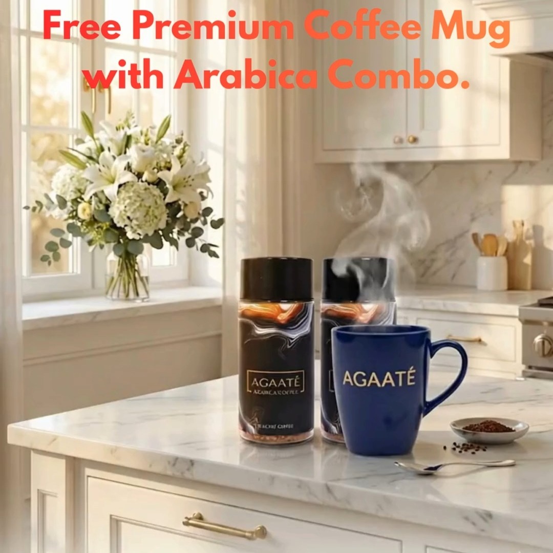 FOMO Alert
Wait, they're giving away THAT mug for free?! 😱
Yes. That beautiful Sapphire Blue one with the golden AGAATÉ embossing. FREE when you get the Arabica Combo.
I'm not even joking - this mug is chef's kiss material. Proper weight, solid ceramic, looks expensive because it IS expensive. But you're getting it for free sooo 🤫
Plus you get two jars of really good instant coffee (100% Arabica, Western Ghats, freeze-dried perfection). But honestly? The mug sold me first, the coffee made me stay ☕💙
Don't sleep on this one, folks. Limited stock and all that jazz.
#AGAATÉ #FreeCoffeeMug #CoffeeCombo #CoffeeMug #LimitedOffer #ArabicaCoffee #InstantCoffee