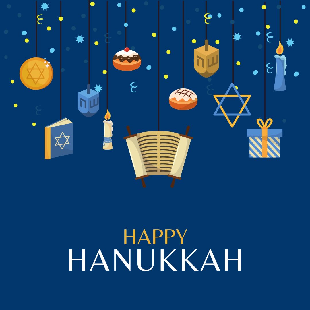 Wishing a Happy Hanukkah to all who celebrate 🕎