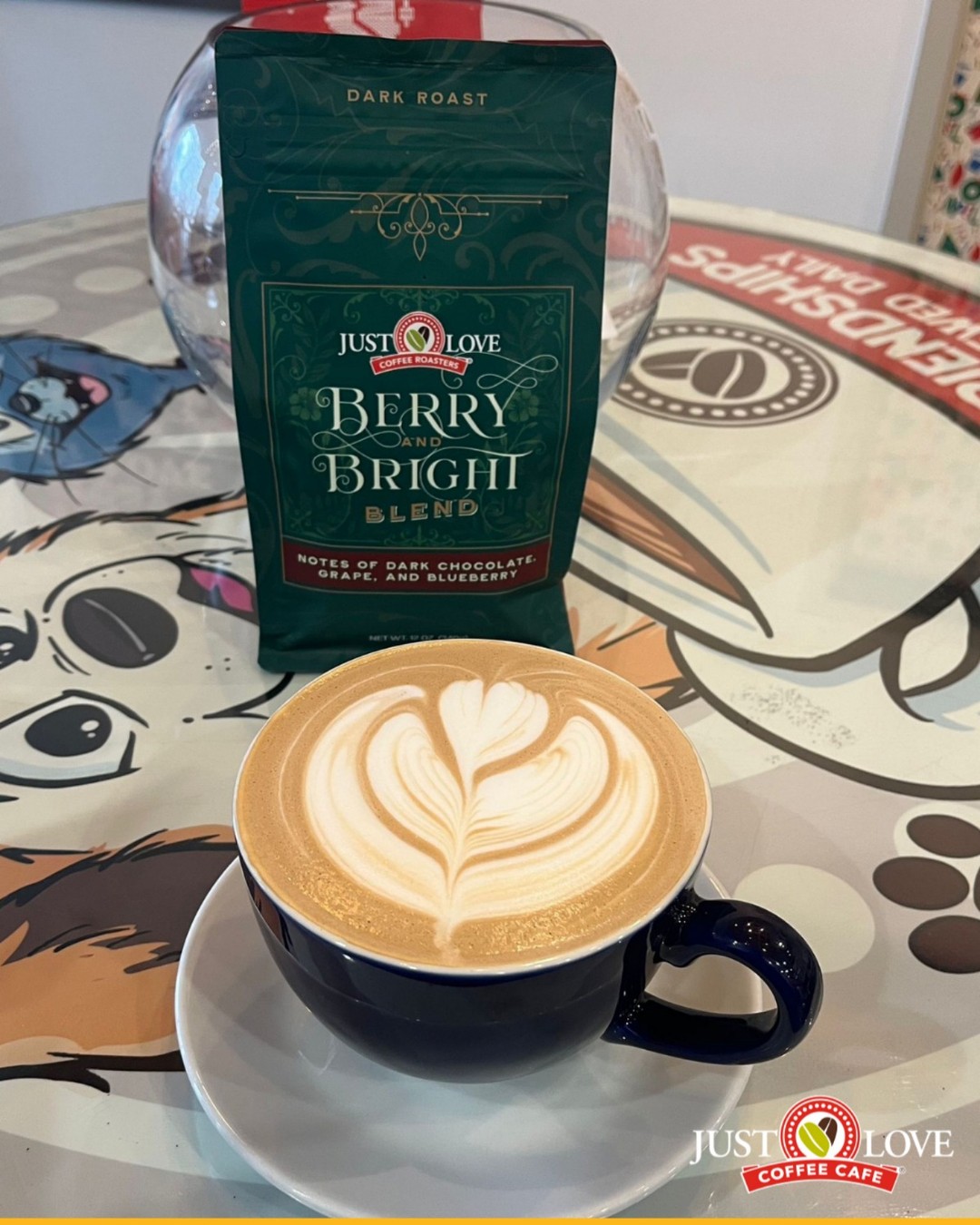 Your morning just got a whole lot brighter โ๏ธ
Our Berry & Bright Blend is a dark roast with bold notes of dark chocolate, grape, and blueberry, perfectly paired with your favorite latte.
Start your day with a cup full of flavor and love ๐
#JustLoveCoffee #BerryAndBright #CoffeeWithCharacter #LatteArtLove #EatDrinkLove #JustLoveCafe #CoffeeRoasters #SandySpringsGA