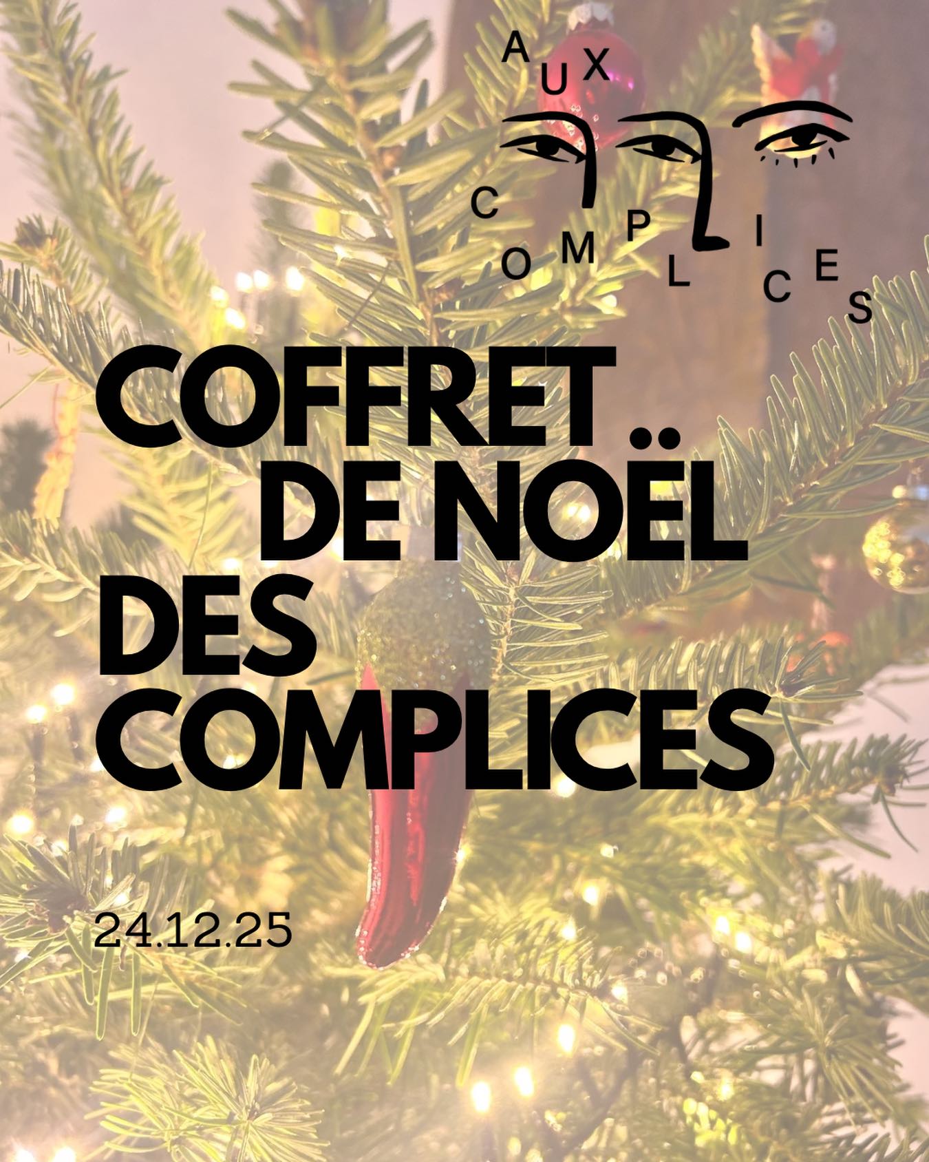 ✨COFFRET NOËL 24.12.25 ✨
Coffret de bouchées fingerfood végétariennes pour 2 personnes. Composé de 20 bouchées, à CHF 60.-/ le coffret.
✨Tourte au fromage coeur crémeux et graines de fenouil : 4 pièces, se déguste chaud
✨Empanada pomme de terre massaman, sauce pomme citron :
4 pièces, se déguste chaud
✨Sablé velouté de panais et noisette torréfiée : 4 pièces, se déguste froid
✨ Croustillant patate douce, tofu mariné, pickle de carotte : 4 pièces, se déguste froid
✨Feuille de vigne, riz aux épices de Noël et fruits secs, sauce au citron : 4 pièces, se déguste froid
🔥 Pour les pièces à déguster chaudes : régénérer au four à 120°C pendant 5 minutes.
🎁 COMMANDE lien en bio
🚗 RETRAIT le mercredi 24 décembre à notre Studio à Forel (Lavaux) entre 16h et 18h.
📍ADRESSE : Studio Aux Complices, Route de la Mortigue 10, Forel. Entrée du studio à l’arrière du bâtiment, suivre le panneau indicatif après le carwash. Parking sur le côté le temps du retrait.
Au plaisir 🥰
Lou & Julien