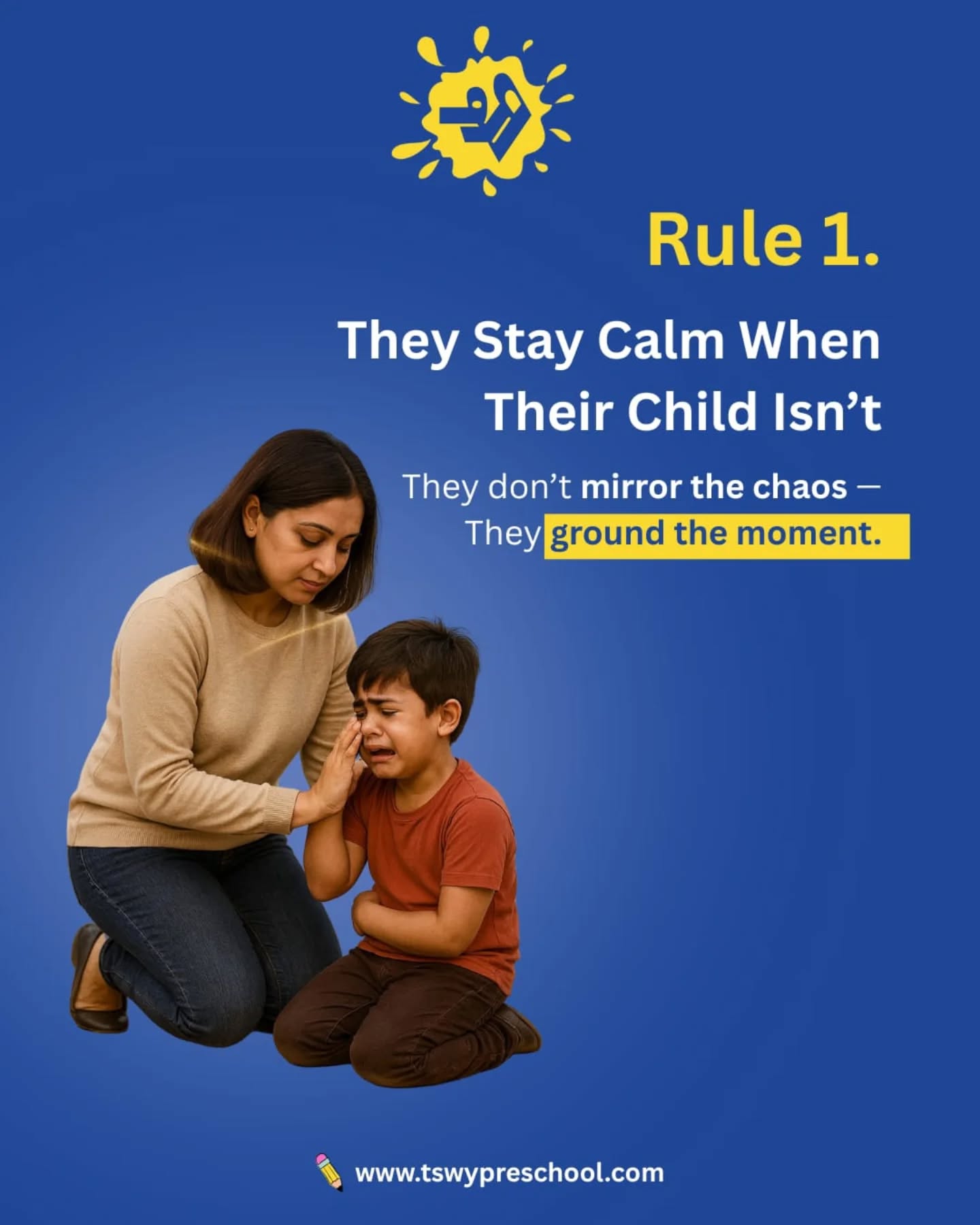 4 Unspoken Rules of Strong Parents 🌱Strong parenting is calm, consistent, and intentional.1️⃣ They stay calm when their child isn’t
They don’t mirror the chaos — they ground the moment.2️⃣ They correct the behavior, not the child
“This action wasn’t okay,” not “You aren’t okay.”3️⃣ They choose connection over control
Because understanding teaches more than authority.4️⃣ They model what they want to see
Children copy kindness, empathy, and calm — not lectures.At The Shri Ram Wonder Years, we believe emotionally secure children grow through gentle guidance, emotional safety, and mindful parenting.💛 Strong parents don’t raise perfect kids — they raise confident, kind humans.#TheShriRamWonderYears #TSWY #StrongParenting #MindfulParenting #PositiveDiscipline #GentleParentingIndia #EmotionallySecureKids #EarlyChildhoodEducation #ParentingWisdom #raisingconfidentchildren
