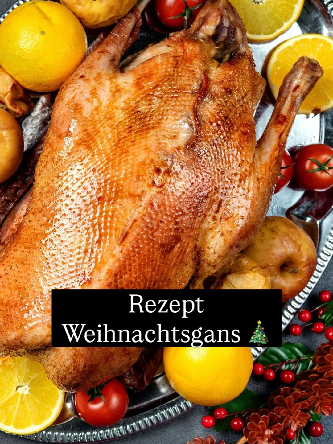 LIEBLINGS-REZEPT: Weihnachtsgans
zart, lecker, gelingsicher und unkompliziert
Zutaten
1 Bio Weide-Gans (von uns natürlich)
2-3 Äpfel
2-3 Birnen
300g Backpflaumen (oder anderes Trockenobst)
150ml Wein- oder Obstbrand
(wir nutzen dafür gerne einfach irgendetwas was sonst in den Schränken versauert..)
150ml Apfelsaft
Salz, Pfeffer, Gewürze nach Belieben
Dauer
am Vortag: ca. 20min
am Tag des Speisens
30-50min vorbereiten (Gans waschen & füllen)
4,5h Bratzeit (davon etwa 40-50min Arbeitszeit, der Rest ist Wartezeit)
30min Nachbereitung (Soße herstellen, Gans tranchieren, servieren)
🍽️ Wie die Gans zubereitet wird könnt ihr in den Slides lesen.
Ganz wichtig: 🚨
Wir schlachten unsere Gänse schon Anfang November (zu St. Martin) und frieren die frischen, bratfertigen Gänse direkt ein. Das machen wir bewusst so, damit die Gänse nicht im Matsch auf der Wiese laufen und bis zu ihrem Lebensende immer frisches Grünfutter zur Verfügung haben. Das macht das Fleisch besonders geschmackvoll.
Ihr bekommt also kurz vor Weihnachten die Gänse bei uns tiefgekühlt. Deshalb muss die Gans spätestens 1,5-2 Tage vorher im Kühlschrank aufgetaut werden.
*das Rezept ist angelehnt an der Methode von der dänischen Köchin Frl. Jensen