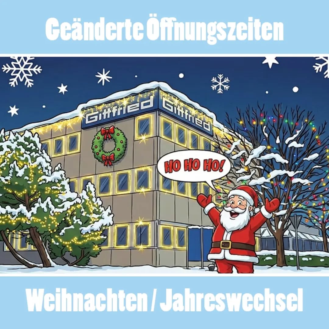 Bitte beachtet unsere geänderten Öffnungszeiten vom 24. Dezember 2025 bis 05. Januar 2026.
🆕📆🎅🏻🎆