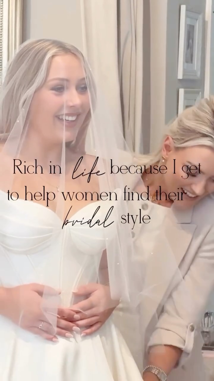 Rich in life because I get to help women find their bridal style and run my very own bridal boutique 🤍
I feel lucky everyday to be a special part of each of Charlotte Elizabeths brides jounrney! ✨
#weddingdresses #bridalgown #isaidyes lux bridetobe 2026bride weddingdressshopping realbride derbyshire bride weddingdress