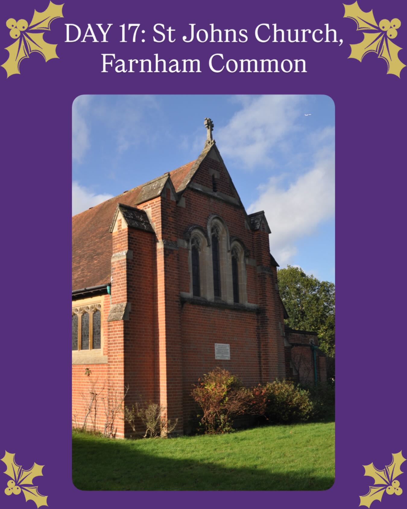 CHURCH ADVENT CALENDAR: DAY 17-St Johns Church, Farnham Common
Last year we carried out the Quinquennial Inspection at St John’s Church, Farnham Common. Although the church is not listed, it holds significant local value and provides an important place of worship and community life within the village.
Consecrated in 1907, St John’s reflects the simple, characterful architecture of its period, and caring for buildings like this is vital—ensuring they continue to serve their congregations while ageing gracefully and safely.
A pleasure to support the stewardship of this much-loved parish church.
#Advent2025 #ChurchArchitecture #BuildingConservation #QuinquennialInspection #FarnhamCommon #StJohnsChurch
#ArchitectsOfInstagram