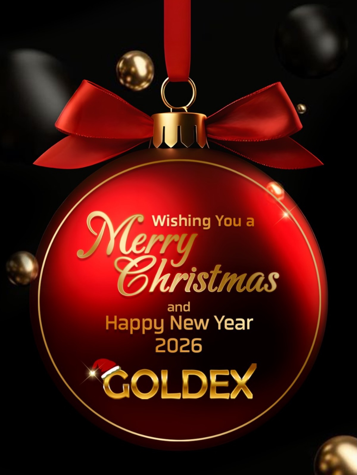 Merry Christmas & a Happy New Year from the whole Goldex team ๐ซถ๐๐