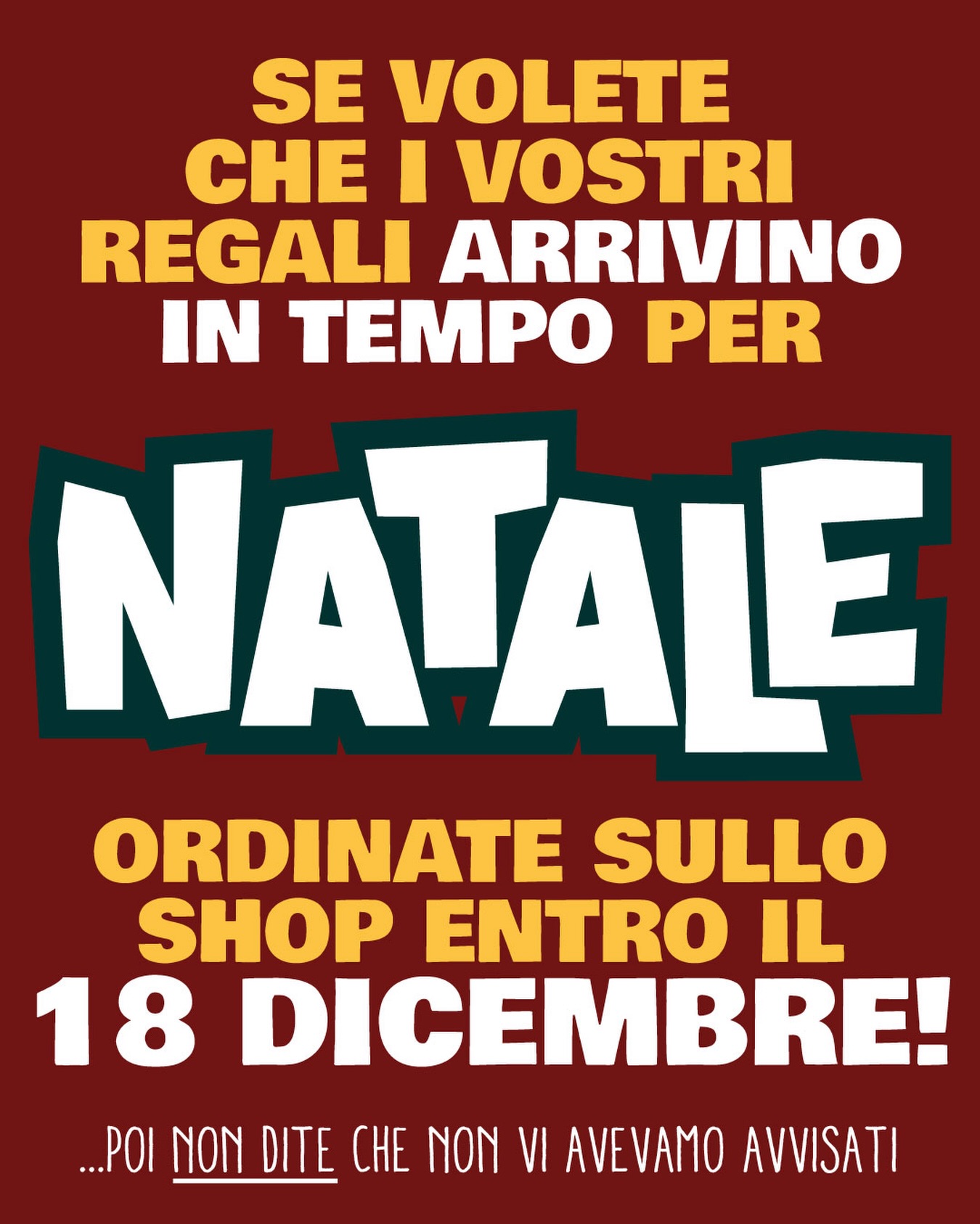 Solo sullo shop, se non lo sapevate sapevatelo #BEVICOMEUNTORO