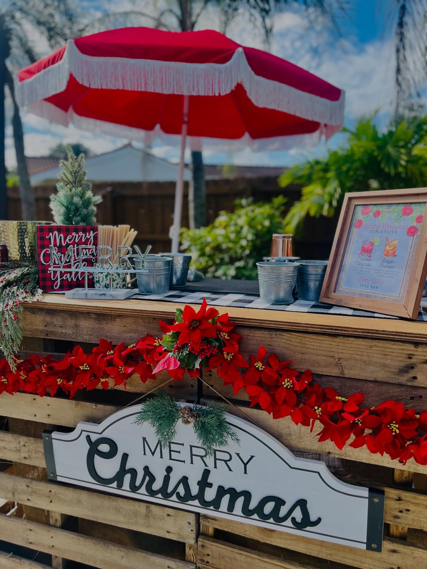 The Country Christmas 50th Birthday combo was one for the books!!! The Pallet Bar was right at home!