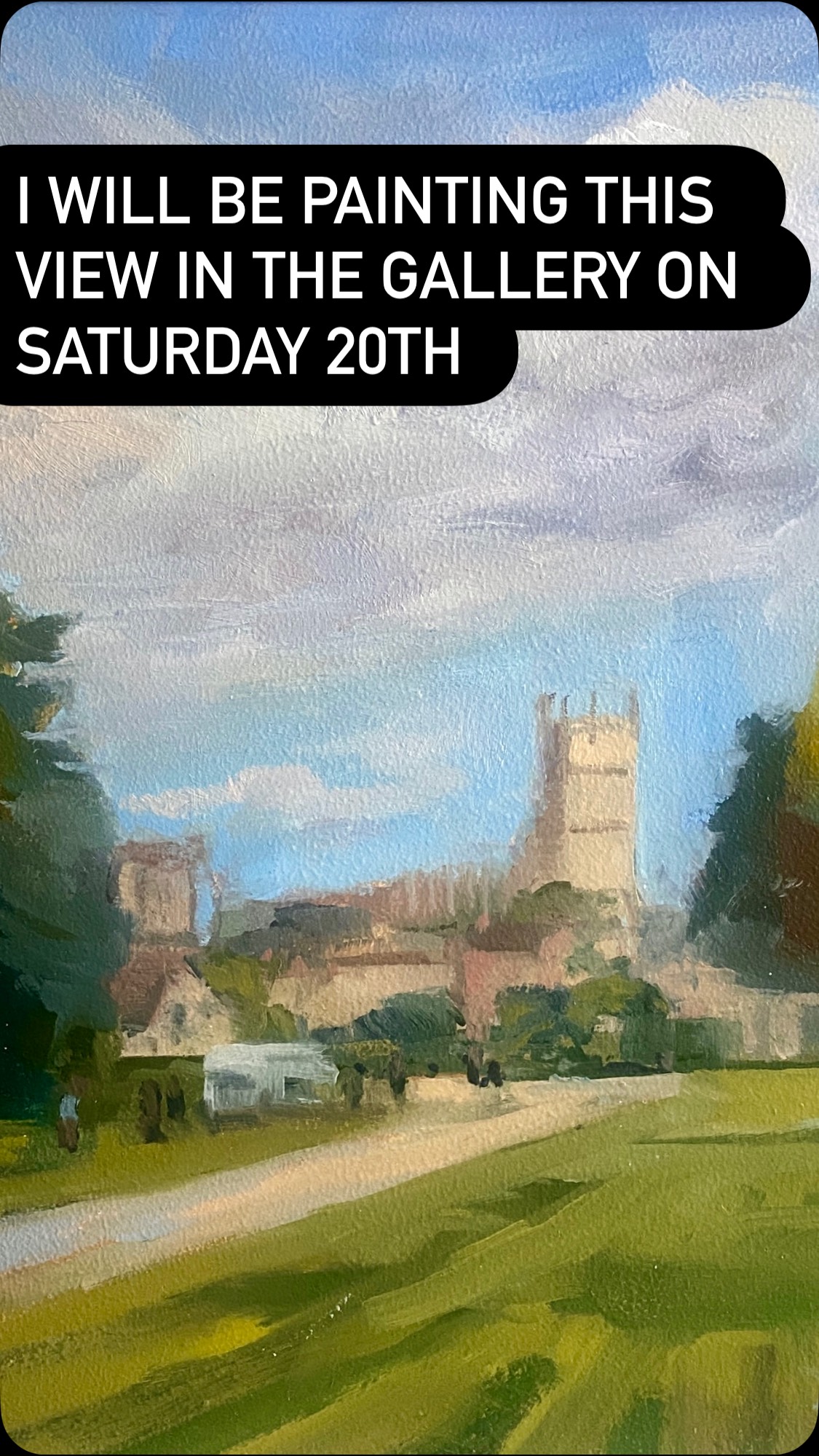 Click for a tour of the exhibitiin - on now at the @coriniummuseum in Cirencester until Jan 4th. We have a “ meet the artists” on Sat 20th 1.30-4 - I will be painting and chatting in the gallery. Do pop in - it’s FREE ( museum ticket not required for the gallery) and we have MINCE PIES !!