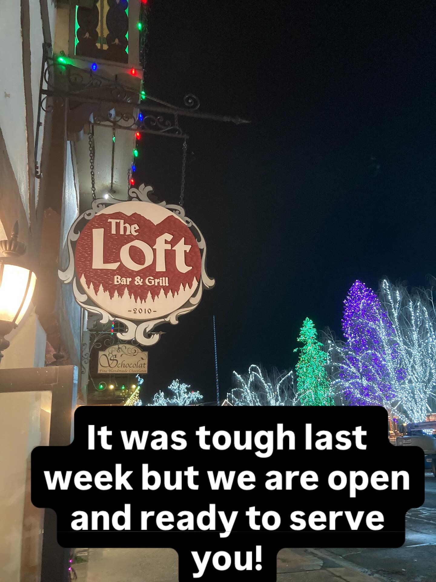 #Leavenworth #christmastown #storm #supportsmallbusiness
