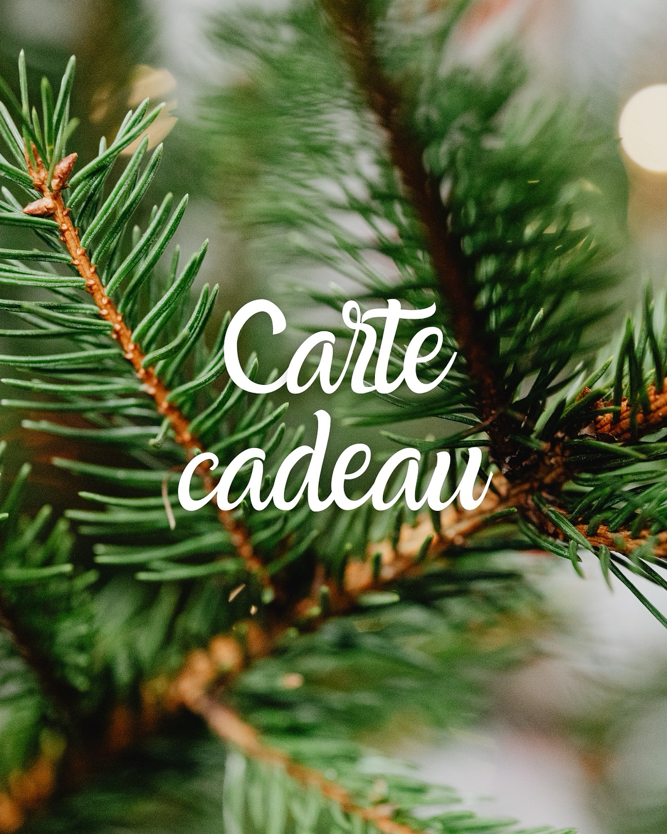 💌 LA CARTE CADEAU 💌
En panne d’inspiration pour Noël ? 👀
Cette année, offrez le choix avec notre carte cadeau 🎁
Zéro stress & succès garanti : vous êtes sûr de faire plaisir