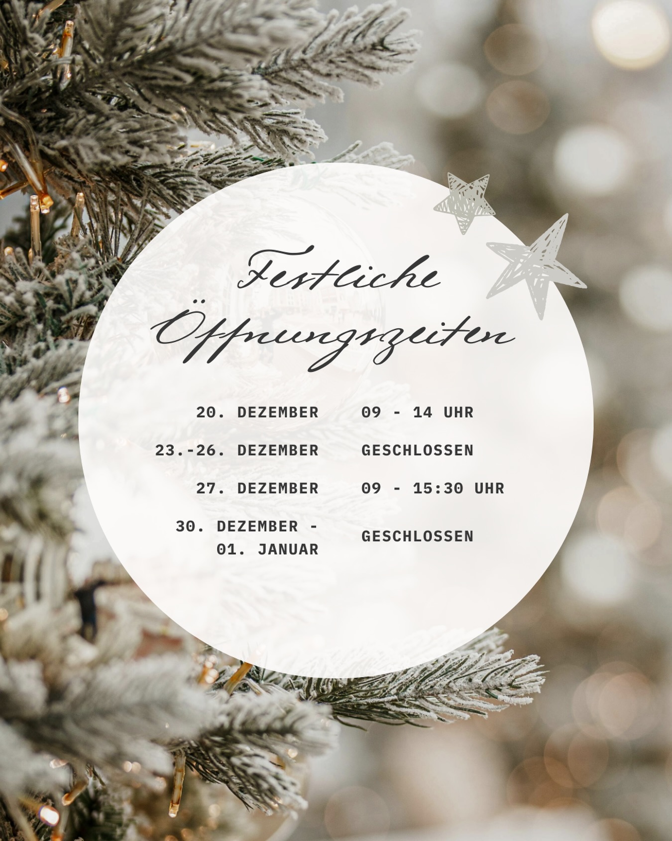 Diese Woche bin ich noch da, dann gönne auch ich mir ein paar Tage Besinnlichkeit ✨🌟