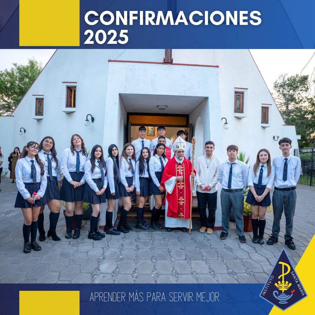 El pasado viernes 05 de diciembre fue un día de profunda celebración y alegría para nuestra comunidad.
Quince jóvenes de nuestro colegio recibieron el Sacramento de la Confirmación, sellando su fe y renovando su compromiso con la Iglesia. Además, en esta misma emotiva ceremonia, uno de nuestros confirmandos tuvo la especial bendición de recibir la Primera Comunión.
Felicitamos a estos 15 jóvenes que, acompañados por sus familias, padrinos y distintos integrantes de la Comunidad Educativa, han dado este importante paso en su camino de fe. Que el Espíritu Santo los ilumine en su camino.
@reddecolegioscjch @cgpa_ism_santiago @ceisma.ism