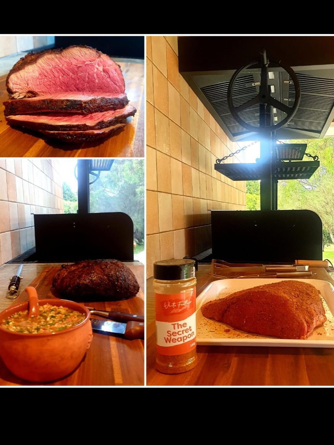 One of our amazing customers Joe took our secret weapon and all of his secret weapons to put on a feast of picahna seasoned to perfection with our Secret Weapon seasoning. Finished off with home made chimichurri giving spice and all things nice! Glad we could be a part of the christening of that beautiful outdoor space Joe! @thenewbowralmarket