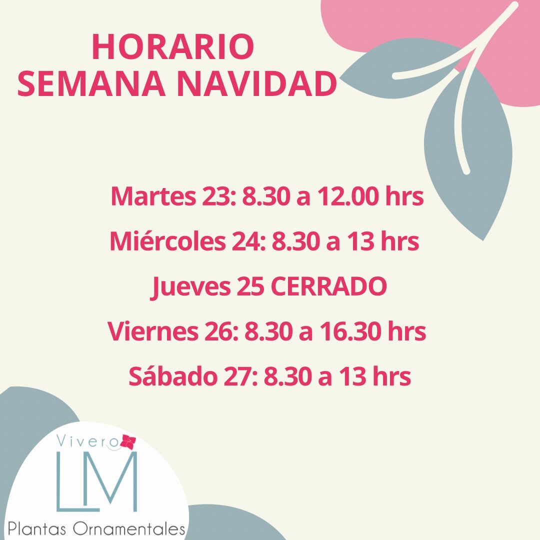 HORARIO DE SEMANA NAVIDAD 🎄🎁