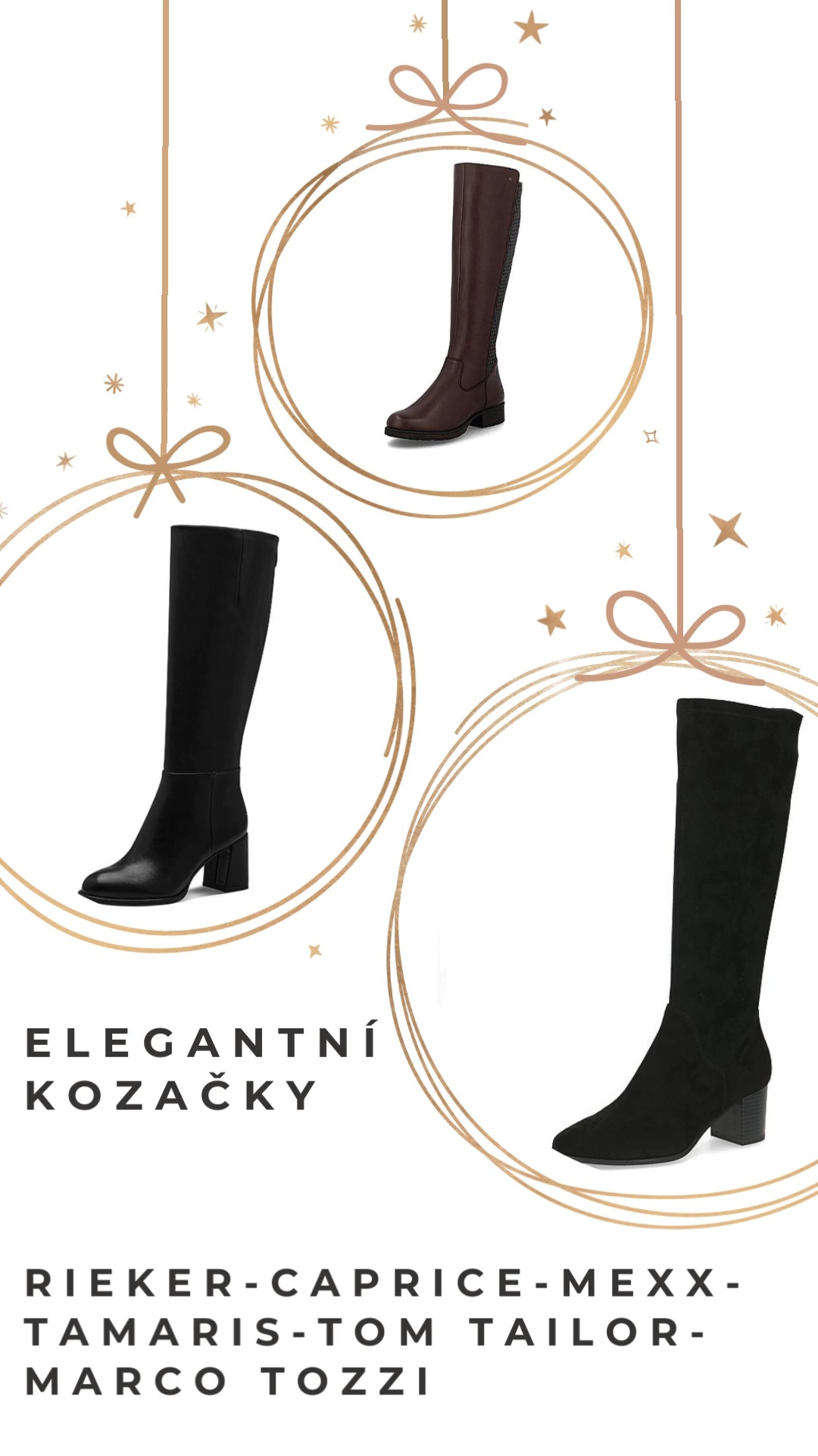 🎄 Vánoční inspirace pro pány 🎁
Nevíte, čím potěšit dámu svého srdce? 💝
👢 Luxusní dámské kozačky
✨ Elegantní styl
✔️ Kvalitní materiály
✔️ Pohodlí na každý den
Dárek, který potěší na první krok ❤️
Stavte se u nás, rádi poradíme ✨
✨AKCE 1+1-30% pouze v prodejnách QUICK SHOES-SCHUH
#vanocnidarky #vanocniinspirace #damskekozačky #luxusnidar ky #vanoce 🎄