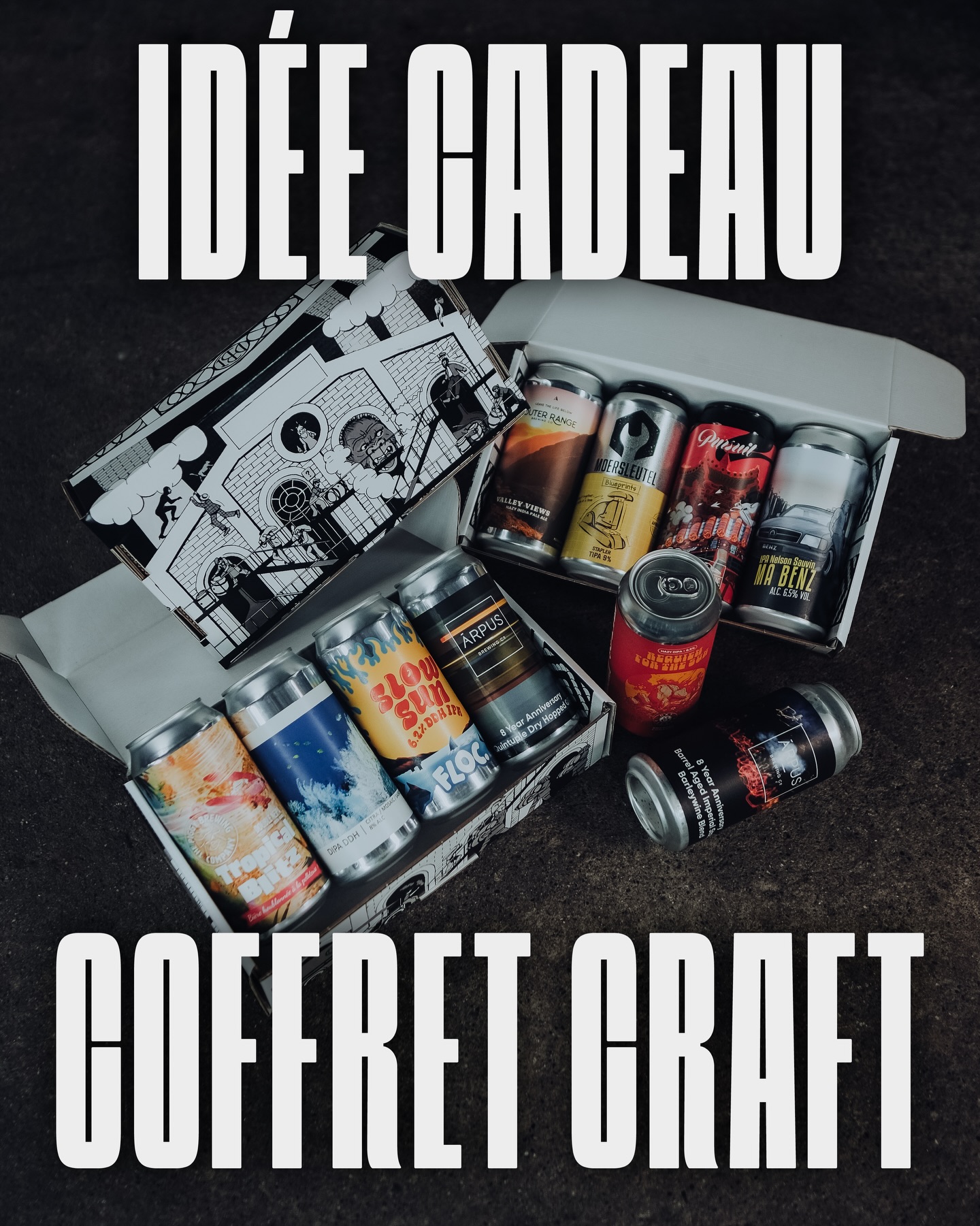 🎄PARFAIT POUR NOËL 🎁
Nouveau : découvrez le coffret x4 craft !
Composez vous même votre assortiment en fonctions de vos goûts, une large carte vous attend !😋
Idéal pour s’initier ou partager l’amour du houblon 🫶🏼
Prix du coffret : 30€
Disponible au bar uniquement.
À bientôt 🎅🏼