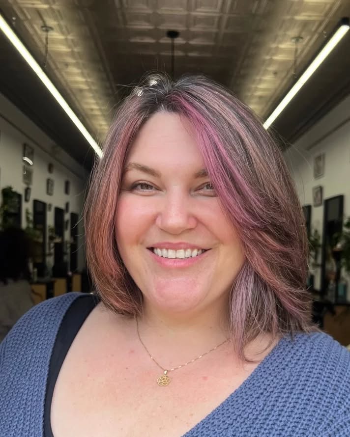 When your hair says soft, but your vibe is fun.
This grey blending is GIVING... Giving sparkles of pink. Grey blending brighten the face while keeping the overall look wearable for everyday life — because bold color doesn’t have to shout to make a statement.
If you could add a pop of any color to your hair right now… what would you choose? 👇
Hair by @danathinksinpink
#CraftHouseSalon #AtlanticHighlandsNJ #NJSpecialtyColor #PinkHighlights #DimensionalBob #MonmouthCountyHair