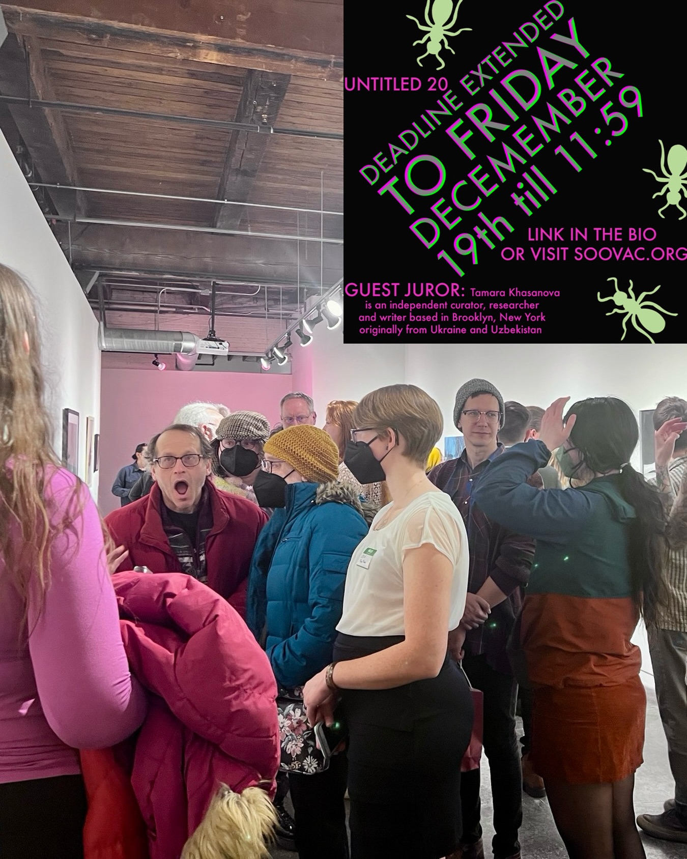 Here’s a moment of astonishment from Untitled. Your work could be another moment of awe🥰. Only one way to find out apply to Untitled 20 before midnight tomorrow (December 19th).