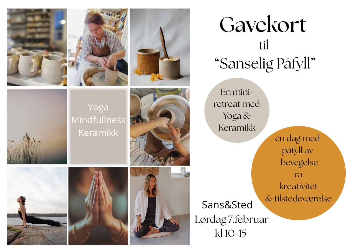 🎁🎁
Kjære venner, se her!
Den perfekte julegaven! 🎁🎁
.
Gi bort en dag med SANSELIG PÅFYLL
🎁🎁
en dag med pust, bevegelse, ro, kreativitet og tilstedeværelse ♥️
.
Gi deg selv eller noen du er glad i en mini-retreat som vi tror du vil elske ♥️
.
Vi starter dagen med yoga og avslutter på keramikk-verkstedet.
.
Se link i bio for mer info 🌟
Vi sender elektronisk gavekort 🎁
.
Merk: 2 datoer
7.februar + 14.mars
Maks 8 deltakere per kursdato.
1800.- per pers. inkludert lunsj, kaffe, te,snacks og alt av materiale.
.
Vi gleder oss stort!♥️♥️
Påmelding via Instagram eller e-post til marlinmarkholm@icloud.com
.
@ingatun_notteroy @karikafjeld @gryskeramikk @sansogsted
.
Marlin & Linda - i samarbeid med Kari og Gry ♥️
.
#miniretreat #yogaogkeramikk #sanseligpåfyll #tilstedeværelse #kreativitet #fellesskap #pust #bevegelse #ro #mindfullness #julegave #gavekort #tilnoenduergladi #tildegselv #ingatun #nøtterøy #sans&sted