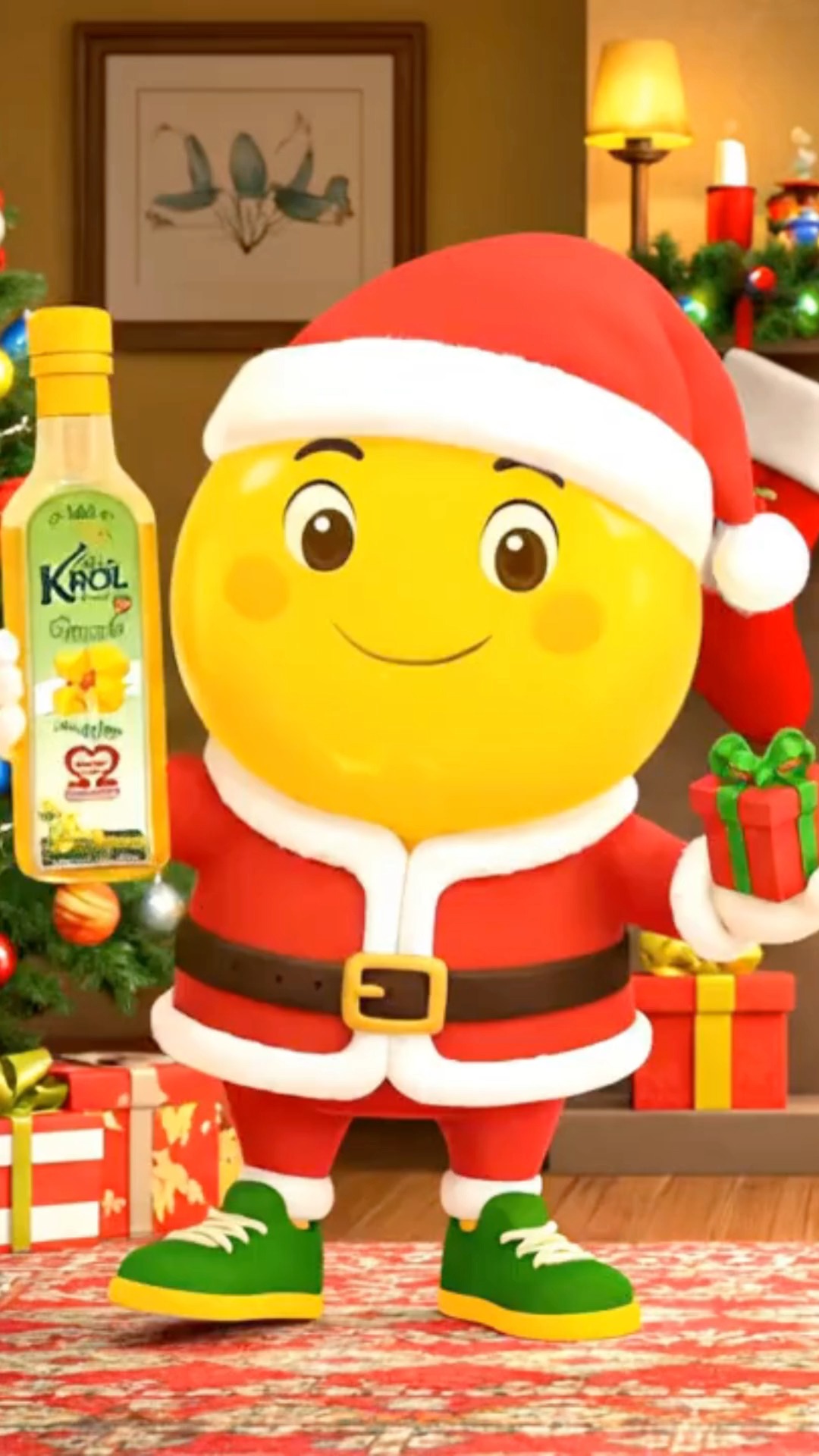 ¡Krolito llegó para darle sabor a la Navidad! ✨🎁
Con su mejor traje navideño y una botella de Aceite KROL en mano, viene a recordarte que las fiestas se disfrutan más cuando cocinamos con amor… y con lo más saludable 💛🥗
Que esta Navidad te encuentre compartiendo momentos ricos, livianos y llenos de Omega 3, 6 y 9 🎄💫
¿Ya pensaste qué receta vas a preparar estas fiestas con KROL? 👇💛
#Krol #Krolito #NavidadKROL #RecetasNavideñas #CocinaSaludable #Fiestas2024 #HechoConAmor