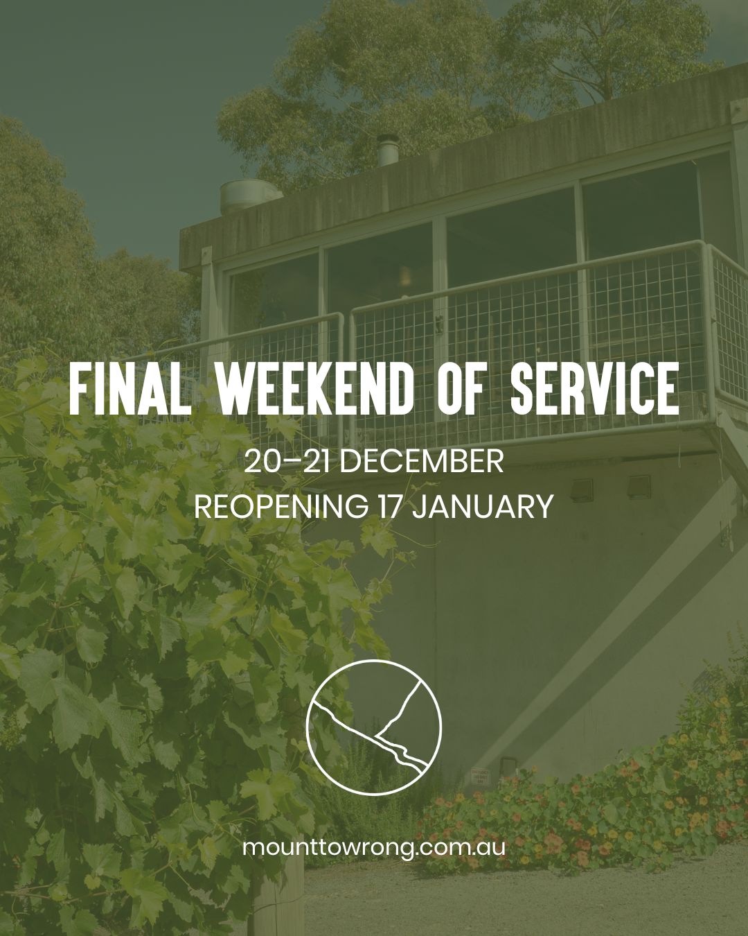 A quick note before the holidays - our final weekend of service for the year will be 20–21 December.
We’ll take a short break over Christmas and reopen on 17 January, ready for another year on the mountain.
.
.
.
.
.
.
.
#mounttowrongvineyard #mounttowrong #macedonranges #macedonrangeswine #victorianwine #australianwine #cellardoor #macedonrangesnaturallycool #wineandfood