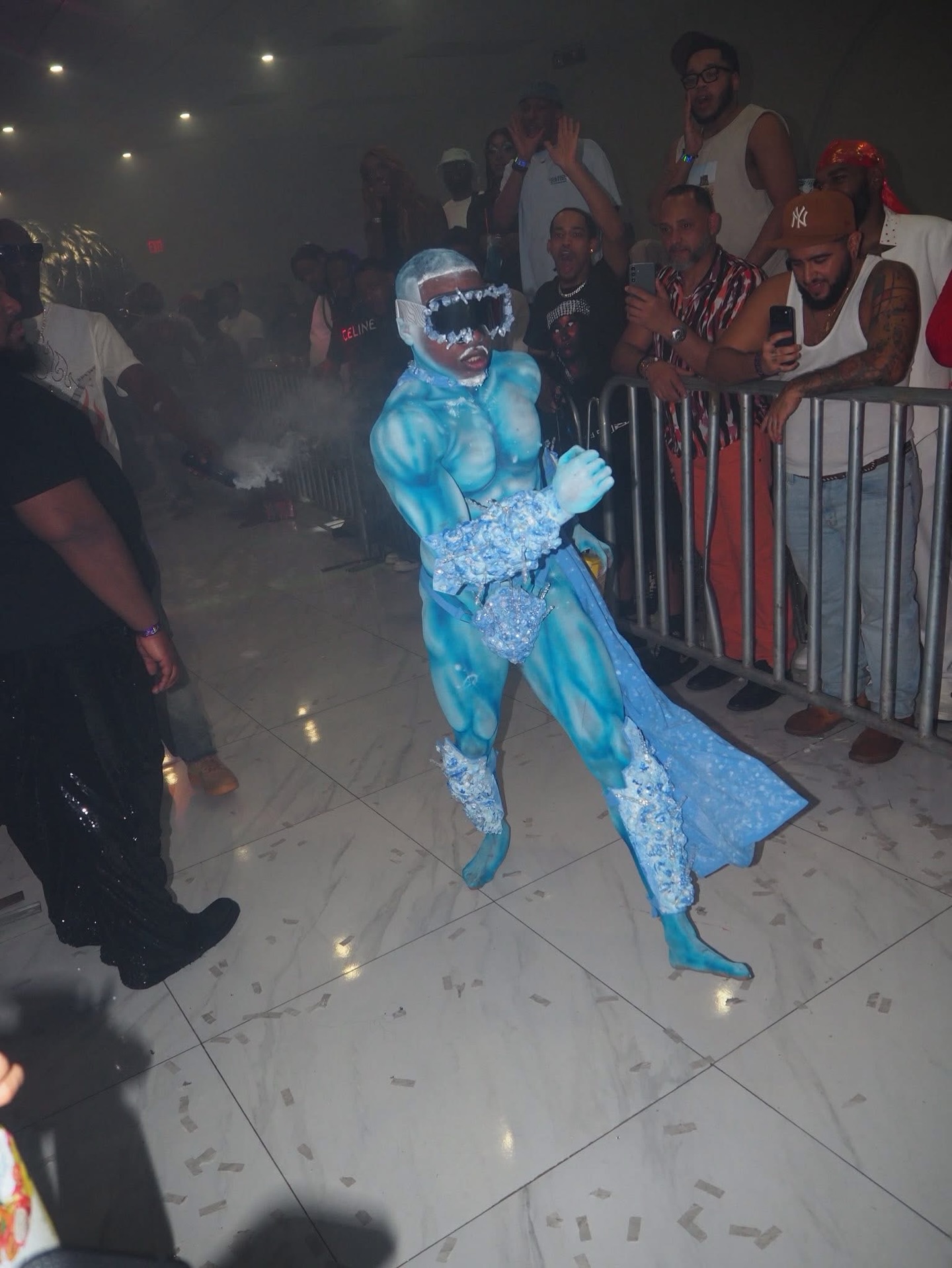 Mr. Freeze serving Models Body