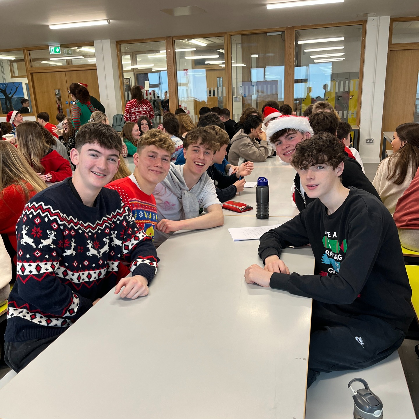 Our TYs enjoyed their annual Christmas party this afternoon, featuring a time of celebration, quizzes and a festive film! Check out a few photos from their fun-filled day 🎉