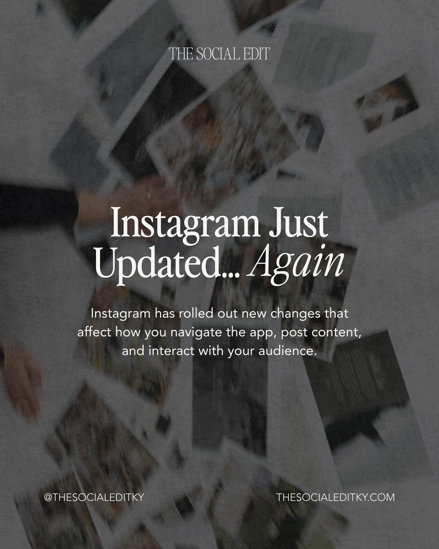 We know you’ve all see the latest Instagram update… and yes, we have thoughts 🤭