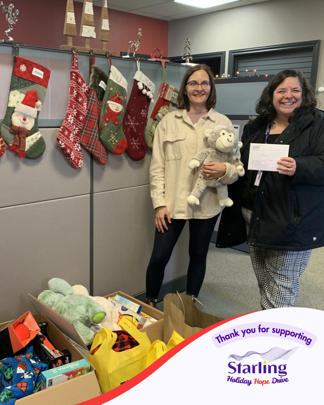🎁✨ Thank you to Advantage Sport for supporting our Holiday Hope Drive donating these incredible gifts for kids at our Starling's Children's Mental Health Centre! Your gift will create joy and comfort for youth and their families who need it most this season.
@advantage.sport.flooring #StarlingHolidayHope #CommunityGiving #ThankYou