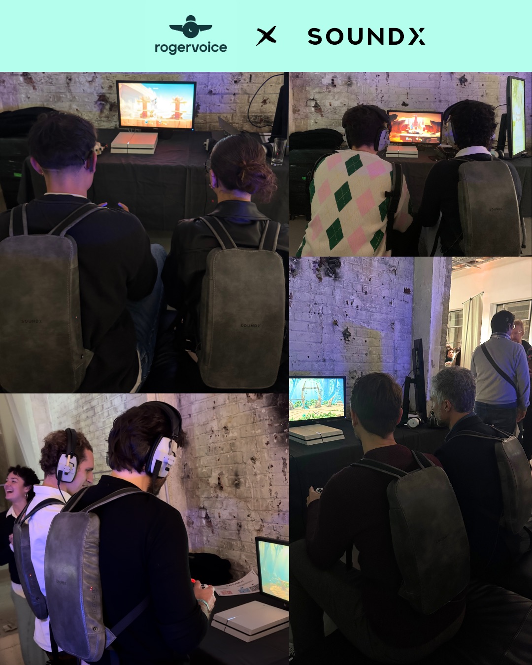 ✨Vibrations, immersion, jeux vidéos… et inclusion.
Pour les 10 ans de @rogervoiceapp_fr , nous étions ravis de proposer un stand SoundX permettant à des personnes sourdes, malentendantes et entendantes de jouer ensemble, sans barrières ! 🎮
Merci à RogerVoice pour la confiance et bravo pour ces 10 années d’innovation au service d’un numérique plus inclusif. 🎉