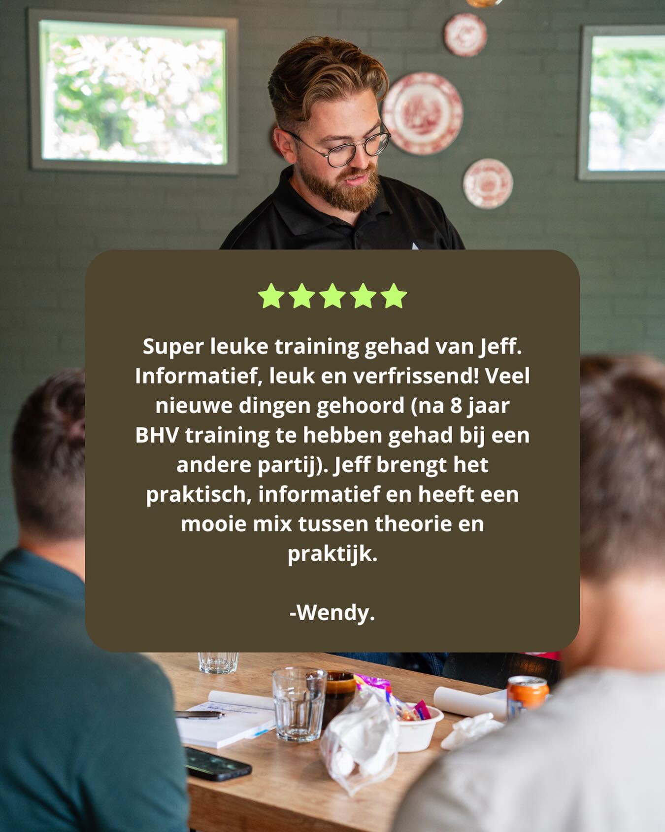 Reviews zoals deze maken mijn dag. 😎
Dank je Wendy! Dit is waarom ik het anders doe: BHV mag niet saai zijn. Het moet écht blijven
hangen.
Jouw team ook een verfrissende training waar ze na jaren nog nieuwe dingen leren?
DM en ik regel het.
#veiligheid #safetyfirst #bedrijfshulpverlening #BHV #ehbo #veiligheidsbewustzijn
#bedrijfsveiligheid #veiligewerk #noodsituaties #levensreddendhandelen #praktijkgerichteopleiding
#eerstehulp #AED #ontruimingsoefening #veiligheidsopleiding #hulpverleners #teamwork
#BHVpoint #TeamBHVpoint #BHVpointTraining
