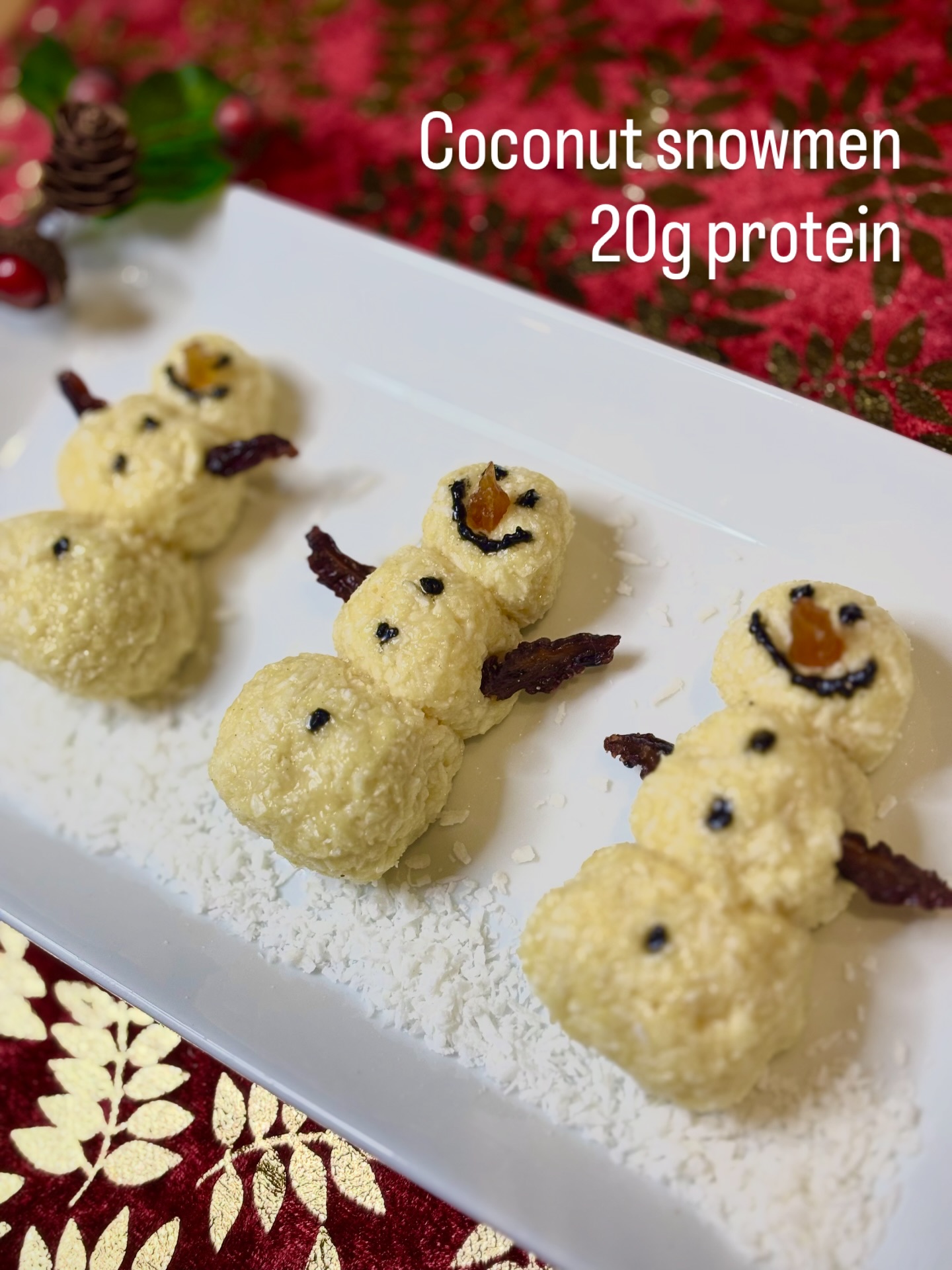 How cute are these? ⛄️ My gym is closed for refurb this week so I’ve been doing some creative baking to get into the festive spirit. Swipe for the recipe.
Ad - Using @optimumnutrition_uk French vanilla protein powder to get a full 20g protein per snowman!
#OptimumNutritionUK #protein #baking #nobake #coconutrecipe #snowmanrecipe #recipeoftheday #festiverecipe #christmasrecipe #christmascrafts