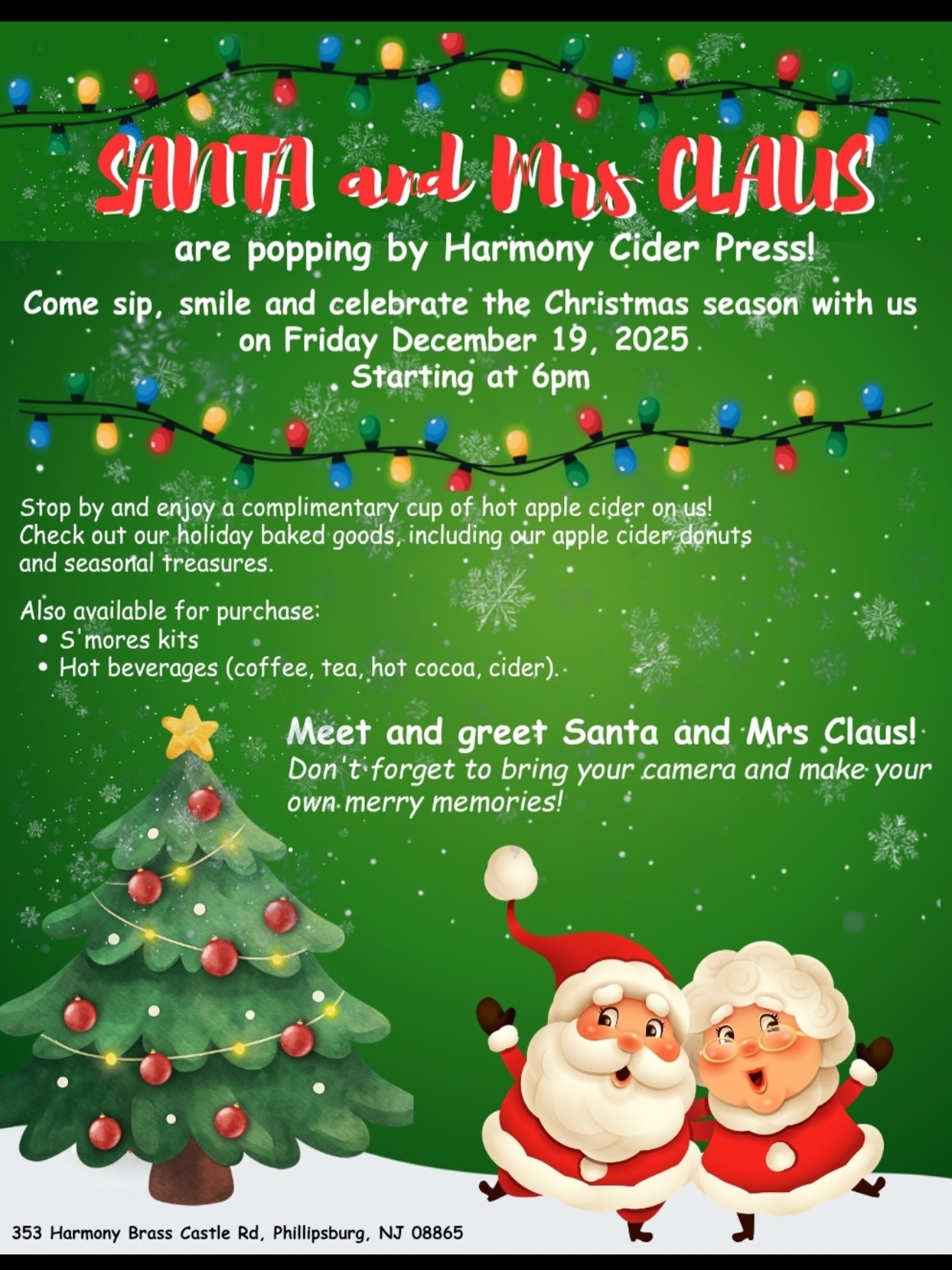 Hope to see you all tonight!🎄🎅🤶
