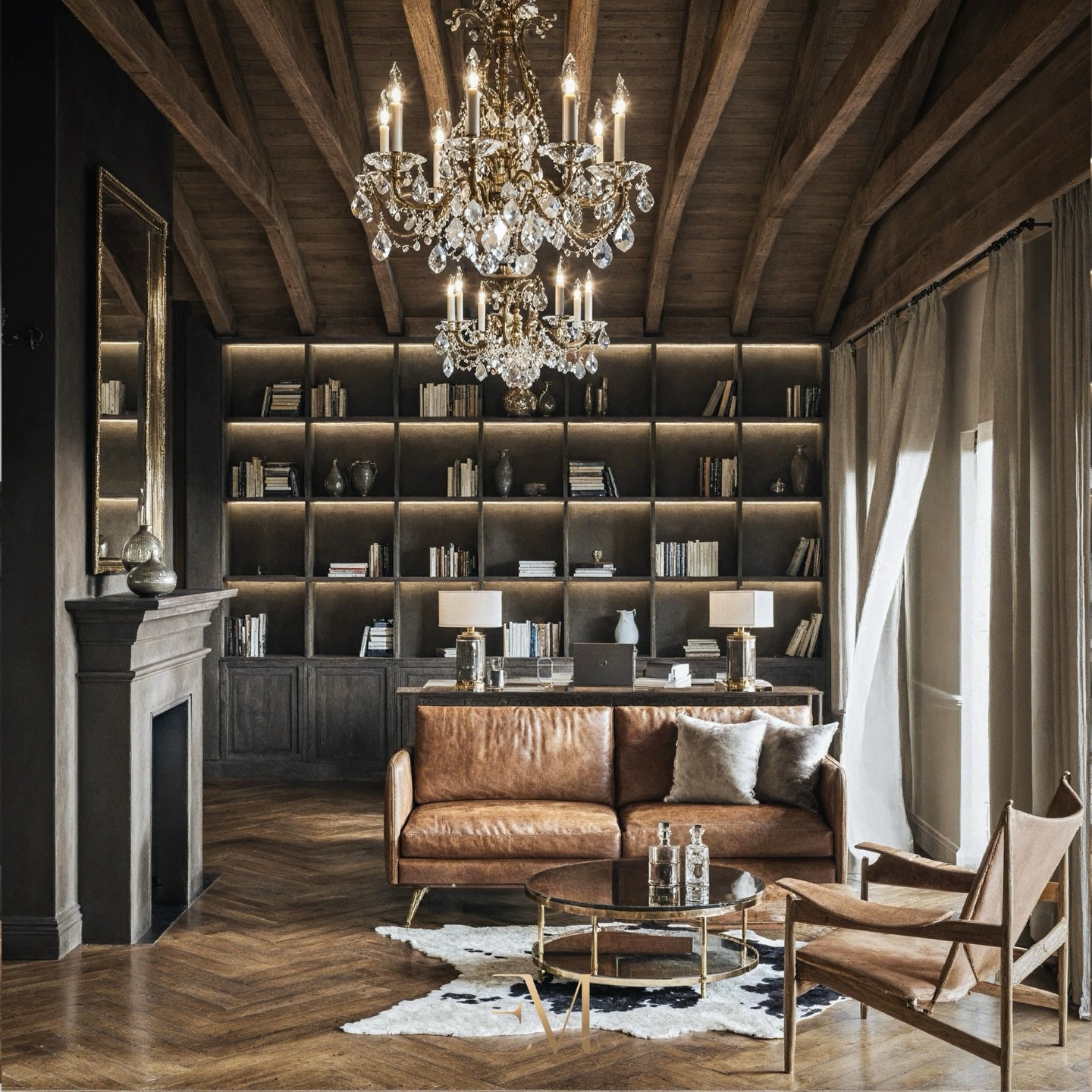 A study is not a decorative room.
It’s a place for decisions.
Inspired by #alpine restraint, translated into a contemporary Dutch context.
Designed for a private residence in Utrecht, this study was conceived as an anchor: quiet, grounded, and intentional.
The extension introduced a raised roof with an exposed structure, allowing dark timber to define rhythm and character.
Controlled light, deep tones, and a restrained palette reduce noise and support focus.
Nothing here is meant to impress.
Everything is meant to support clarity.
This is how we approach private interiors at EMdot Studio, not as visual statements, but as environments that quietly serve the people who use them.
Architecture of thought.
#emdotstudio #quietluxury #privateinteriors #interiordesignstudio #architecturalinteriors #designwithintention #timberarchitecture #europeaninteriors #architectureofthought