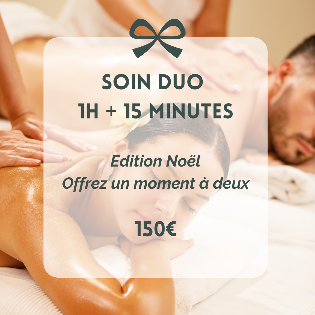 💞 OFFRE DUO – Noël 2025
1h15 de détente à 2 – 150 €
Envie de partager un vrai moment de douceur ?
L’Offre Duo est pensée pour vivre une parenthèse bien-être en duo : en couple, entre ami(e)s, mère/fille…
Un instant suspendu, à deux, dans une ambiance douce et chaleureuse ✨
✔ 1h15 de massage en simultané
✔ Réalisé par 2 masseuses
✔ Carte cadeau électronique OU papier sur demande 💝
Offrez-vous (ou offrez-le) un moment rien qu’à deux.
👉 Réservation et cartes cadeaux via le lien en bio.
#miramas #cadeaunoel #massageduo
