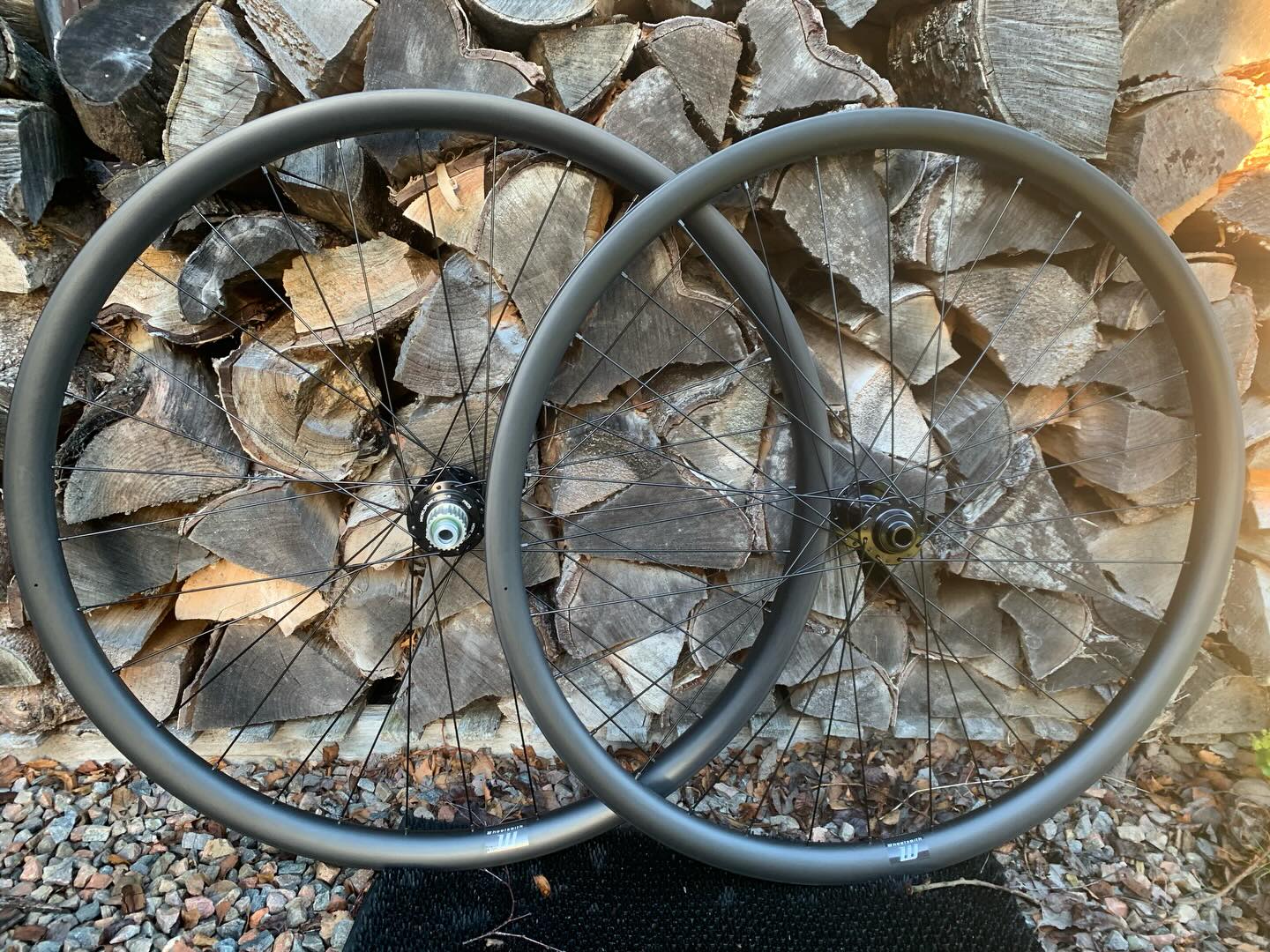 32” big boy carbon set. For an esteemed frame builder. 29er for size comparison.