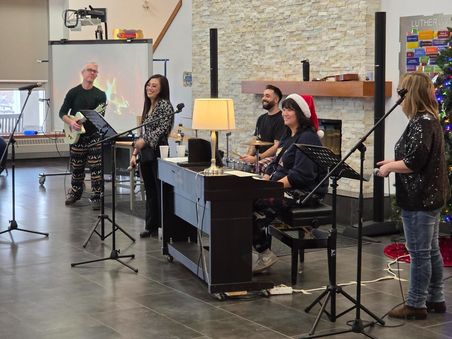 A BIG congratulations to the kids at our Children's Mental Health Centre who shared their talent with us at this year's Coffee House! 🎶☕ Stepping out of their comfort zones, they filled the room with music, courage, and pure talent.
Several staff also joined in, sharing their amazing talents and making the event even more special! ✨
Here are some shots of our staff performing! 🎤
#MusicHeals #MentalHealthAwareness #MusicTherapy #CourageInAction #CommunityCare