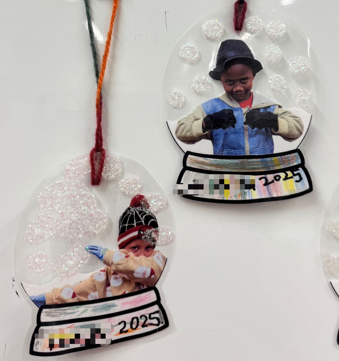 Junior Infants loved completing these personalised snow globes ❄️