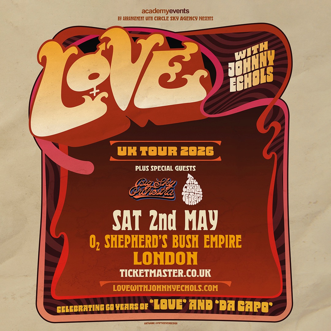 Very excited to be back supporting @lovewithjohnnyechols with @thecrystalteardrop at O2 Shepherd’s Bush Empire on 2nd May 2026 ❤️
Tickets on sale via Ticketmaster
#BigSkyOrchestra
