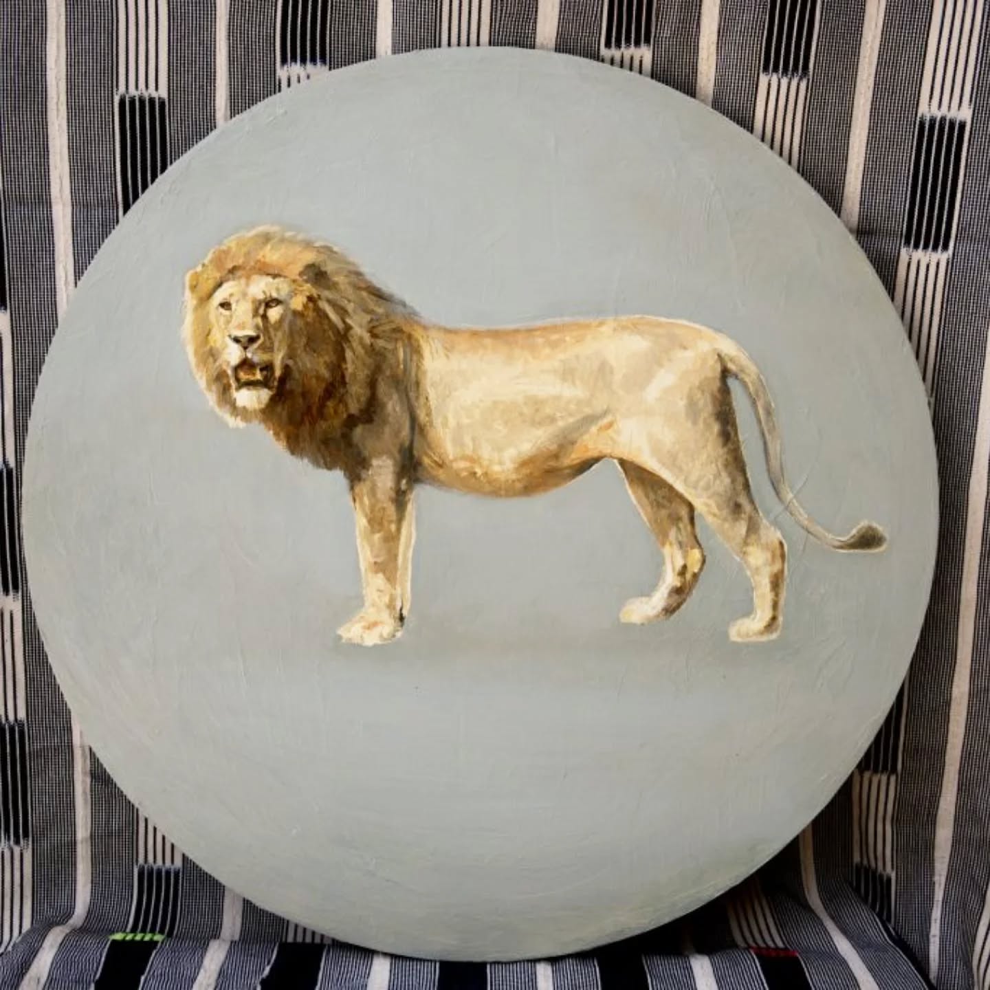 SimbaTondo, Oil on canvas. The studio gallery is full of oil paintings inspired by life in Kenya. Drop me a message and pop over to take a look. #amysandyslumsdaine #artgallery #oilpainter #oilpaintingsoncanvas #wildlifeart