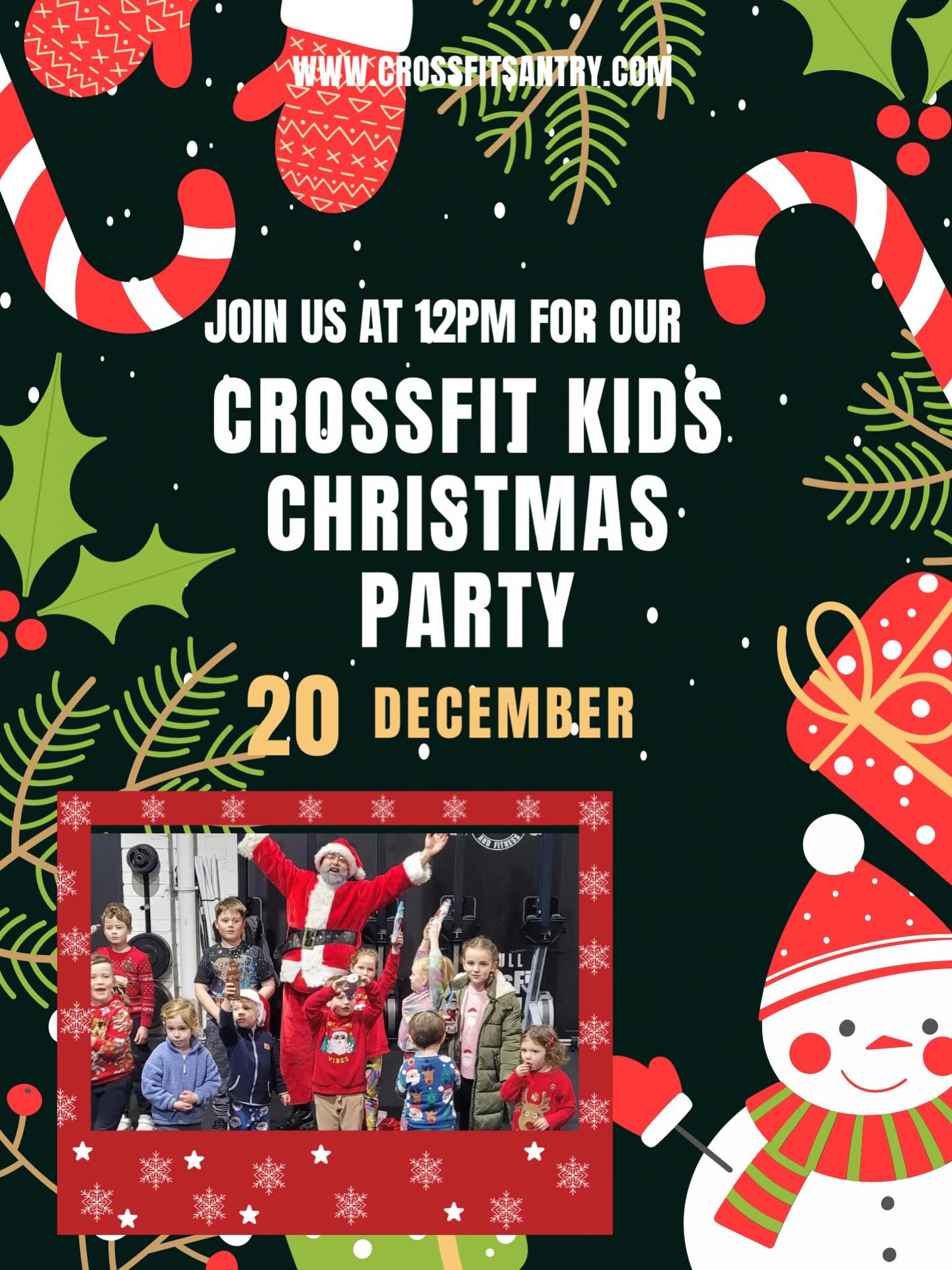 🎄 CROSSFIT KIDS CHRISTMAS PARTY🎅✨
This Saturday at 12pm, Coach Saoirse, Coach Ciara, and Coach Sienna are hosting an hour of festive CrossFit fun for all our little athletes — with a special visit from a very fit-looking Santa 🎅💪
The party is FREE for all CrossFit Kids members and for the children of Tribe members. Just make sure to book in via LegitFit so we know who’s coming!
Can’t wait to celebrate with our youngest Tribe legends! 🎄
#CrossFitKids #CFDTribe #ChristmasParty #FitSanta #TribeFamily